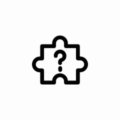 one puzzle piece icon sign vector