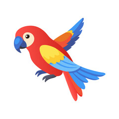 Obraz premium Parrot: The Colorful Birds of the Tropics