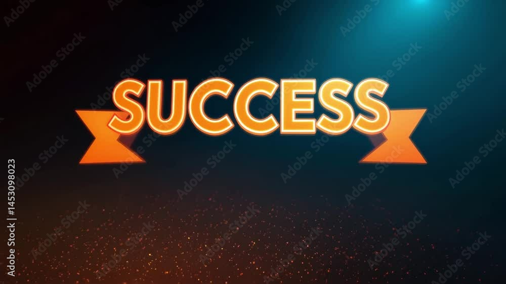 Poster creative concept of success with upward arrows and transforming elements in dynamic 4k background