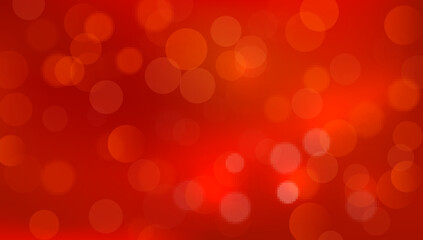 Vibrant red bokeh background with glowing light circles and soft blur effect for festive, romantic, or energetic design themes © kolonko
