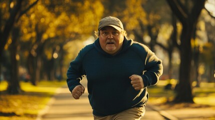 An obese individual worked tirelessly to slim down and transform into a fit athlete, initiating his journey with running and ultimately achieving a remarkable metamorphosis from an unhealthy weight