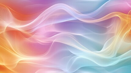 Abstract Pastel Wave Background