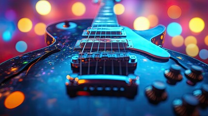 Electric Guitar Concert Stage Lights.
