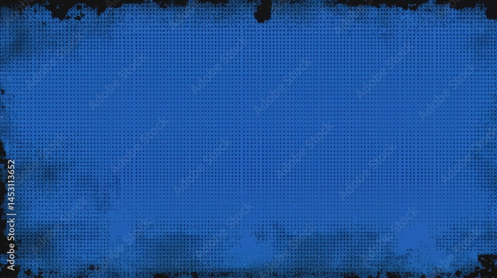 Aufkleber blue background with a lot of dots. the background is blurry and the dots are scattered