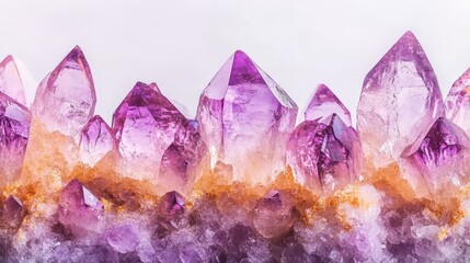 Fototapeta premium Geological samples from a mine, displayed on a white background and full of vibrant colors