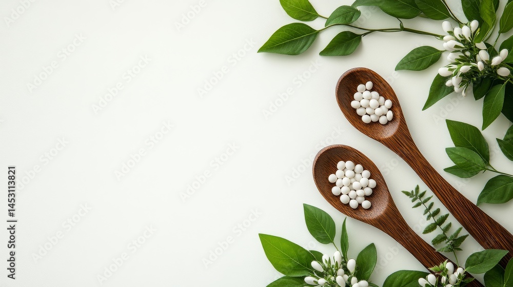 Poster sorghum isolate and natural elements are presented on a white background in this image