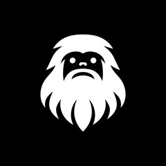 Vector Yeti Head for Print