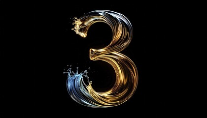 Flowing Water Number Three in Elegant Design