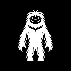 One Line Yeti Head Drawing