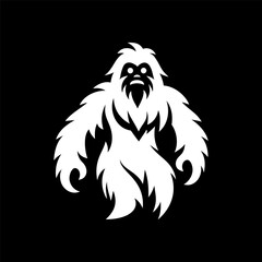 Angry Monster Yeti Head Logo