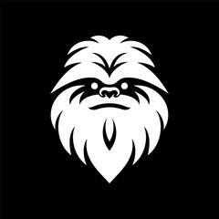 Simple Yeti Face Badge Logo