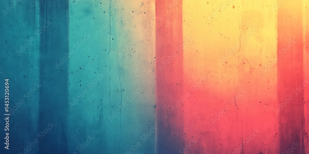 Aufkleber colorful background with a blue stripe and a red stripe. the background is full of dots