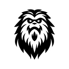 Bold Emblem Yeti Head Logo