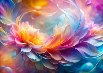Abstract Petal Dance: Double Exposure Floral Photography