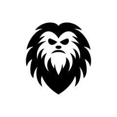 Horror Theme Yeti Face Logo