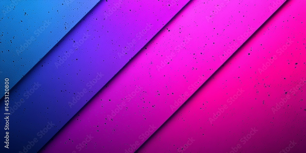 Poster colorful background with a blue stripe and pink stripes. the background is made of paper and has a t