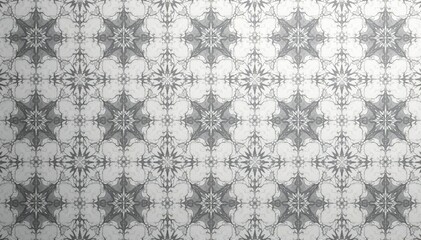 Subtle grayscale pattern featuring repeating geometric motifs, grey, style