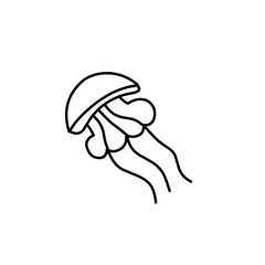 jellyfish doodle icon
