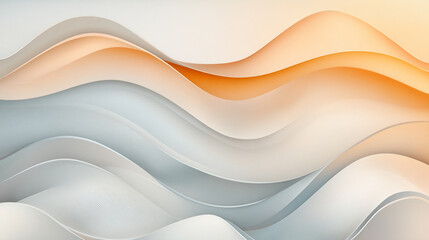 abstract waves, gold and cream tones, metallic texture, flowing pattern, elegant design, luxury background, wavy lines, smooth gradients, reflective highlights, modern abstraction