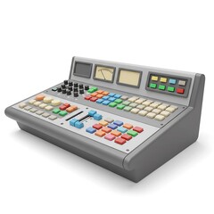 Multicolored cartoon audio mixer