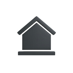 3d home icon isolated