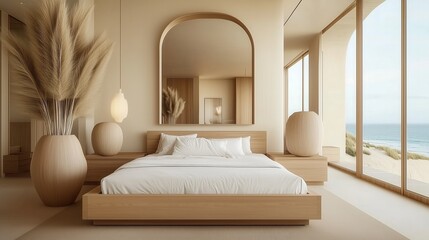 Minimalist Beachfront Bedroom