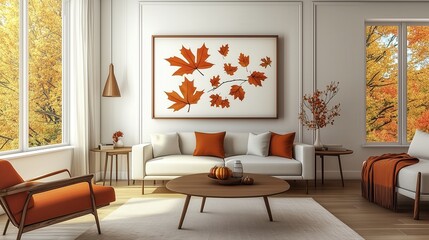 Cozy Autumn Living Room