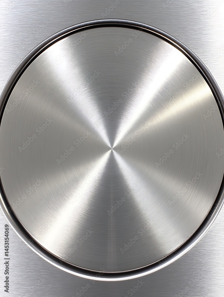 Poster abstract metal circular with radial pattern background for industrial use