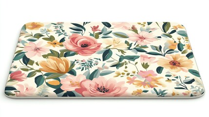 Floral pattern cover for a rectangular object