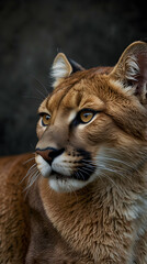 Obraz premium Puma with Sleek Fur and Piercing Eyes