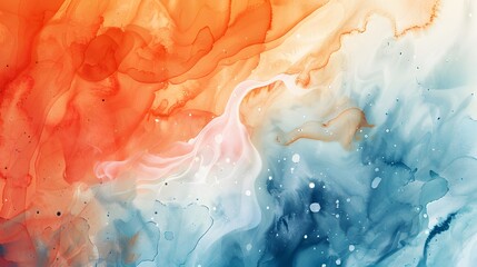 Abstract Watercolor: A dreamy abstract background created with watercolor textures and splashes. 
