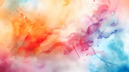 Fototapeta premium Abstract Watercolor: A dreamy abstract background created with watercolor textures and splashes. 