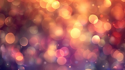 Obraz premium Bokeh Lights: A dreamy bokeh light background with soft, out-of-focus orbs, ideal for jewelry or festive products. 