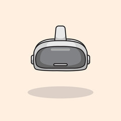 Vector illustration of a VR headset representing immersive virtual reality experience and modern digital technology Scalable and editable vector format suitable for apps websites presentations and dig