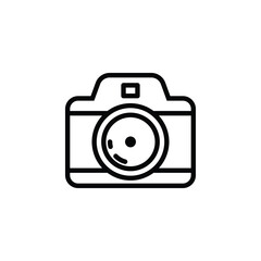 Classic camera icon in clean vector style. Perfect for photography apps, social media, and digital content design.