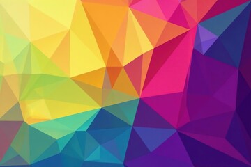 Obraz premium Geometric abstract design with vibrant colors, decor, trendy, home decor