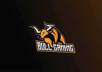 illustration bull esport logo for team squad