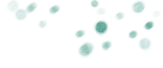 泡のような深緑の丸の舞い上がる背景イラスト