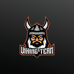 illustration viking esport logo for team squad
