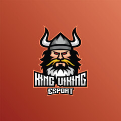 illustration viking esport logo for team squad