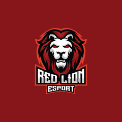 illustration lion esport logo for team squad