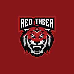 Fototapeta premium illustration tiger esport logo for team squad