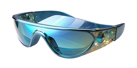 Futuristic Augmented Reality Glasses isolated PNG