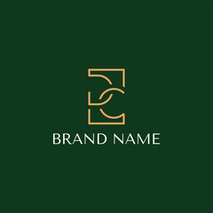 Luxury Letter DC Rectangle Logo