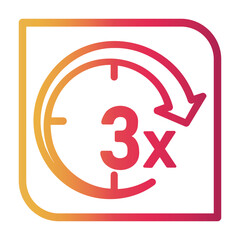 instruction Line Gradient Icon