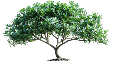Obraz premium 3d foliage tree isolated on transparent background
