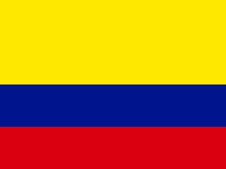 Fototapeta premium SVG icon of the Colombia flag, perfect for representing Colombian culture, national pride, and identity in digital designs.