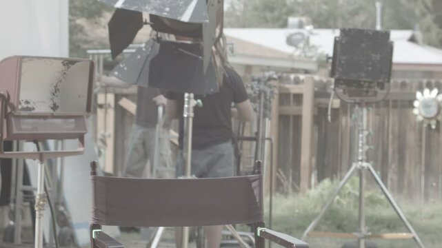 Film Set taredown timelapse
