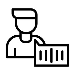 voice command Line Icon