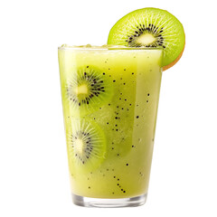 Kiwi Lime Blend in Porcelain Tumbler Isolated on Transparent Background